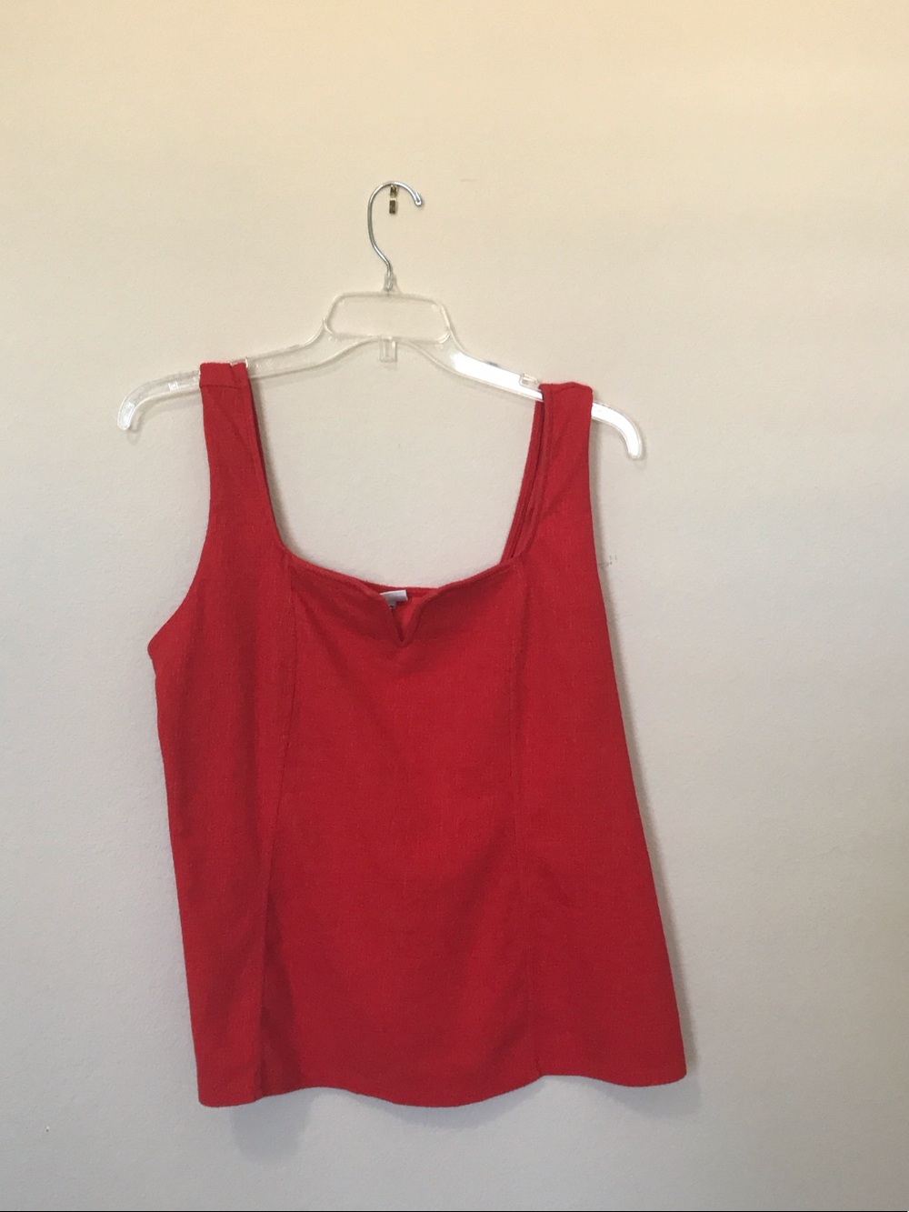 Ava & Viv Red Square-Neck Tank